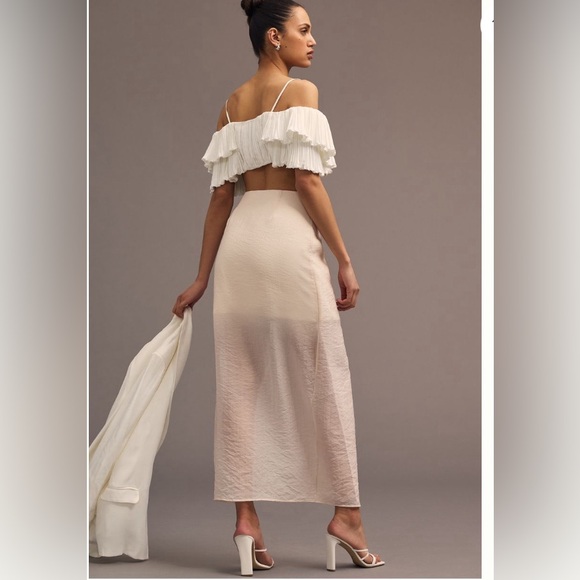 Sunday in Brooklyn Dresses & Skirts - Anthropologie Sheer Maxi wrap Skirt